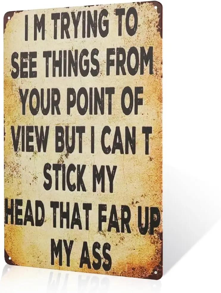 

Retro metal wall signIM THINKING ABOUT YOU home or office decoration 20x30cm（7.8x11.8inch）