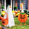 Halloween Goose Outfit for 23" Goose Statue Ghost Pumpkin Goose Costume Lawn