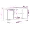 VidaXL Meuble TV Sonoma gris 100x40x50 cm Bois d'ingénierie 832766