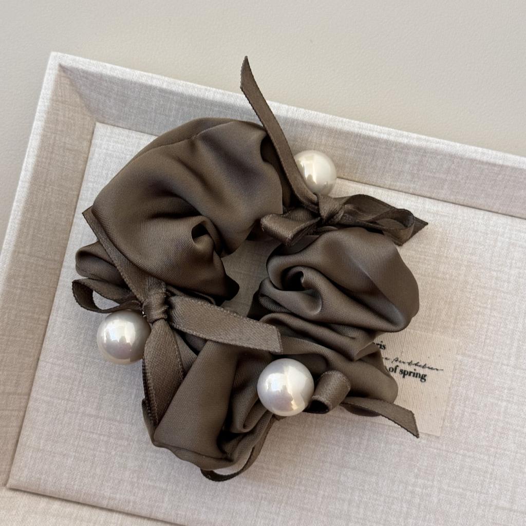 Elastic hair bands accessories for girl women korean large scrunchies rubber ties leading fashion adults kpop Yoga popular pearl