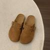 Grote Maten Klassieke Kurk Suede Klompen Pantoffels Mode Dames Heren Muiltjes Buiten Antislip Kurk Klompen Pantoffels Met Verstelbare Gesp