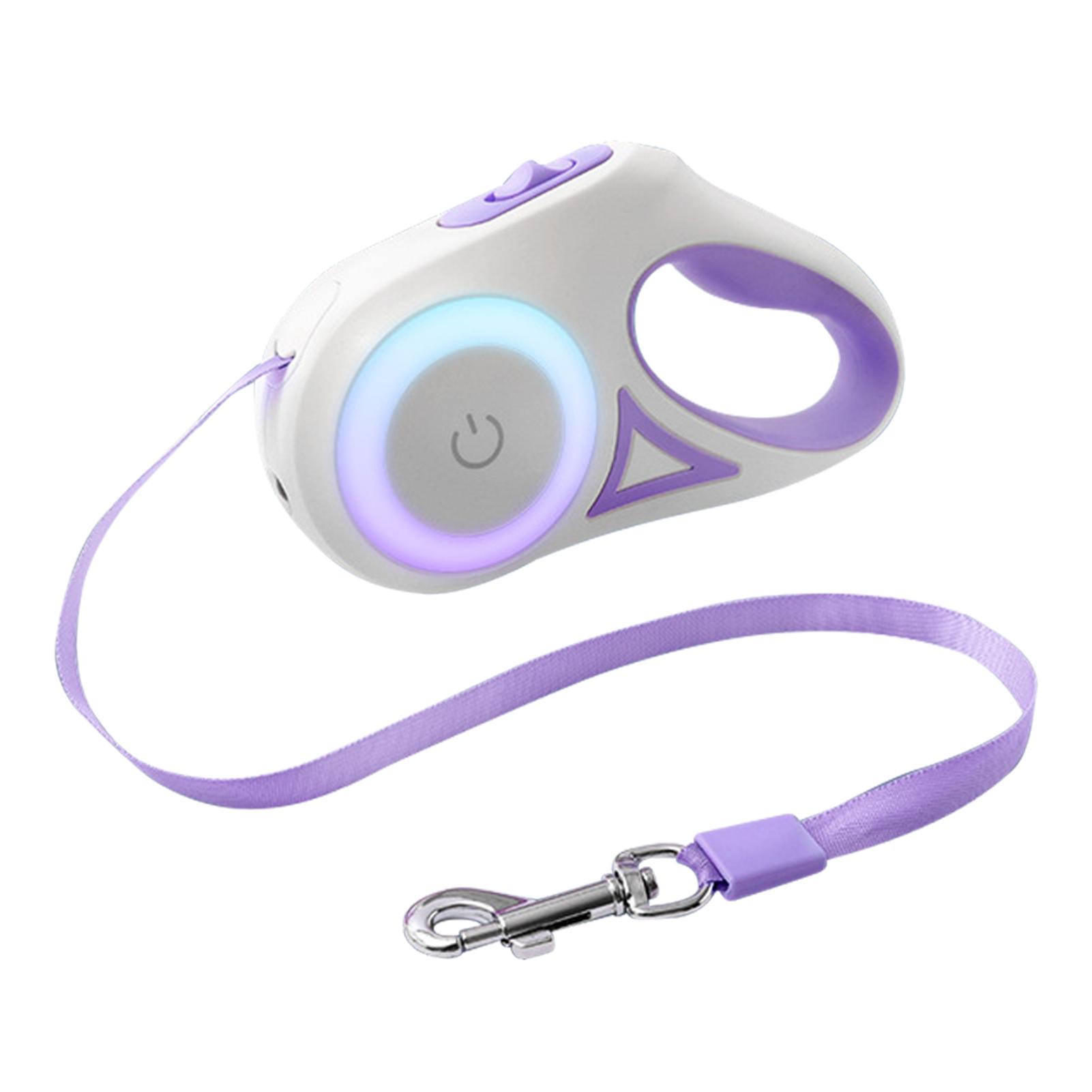 

Автоматический телескопический поводок для собак со светодиодной подсветкой, прочный металлический поводок с пряжкой для больших и средних собак 3m