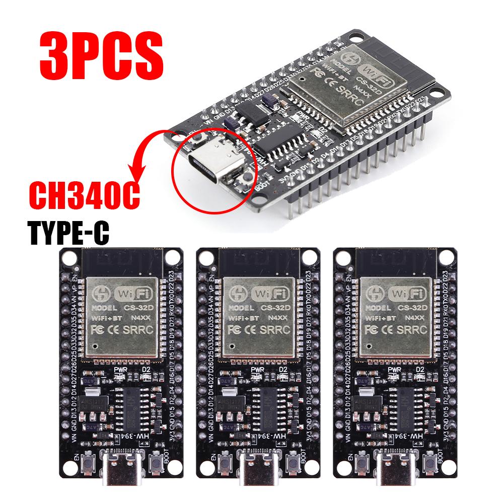 ESP32 -32 Entwicklungsboard TYP-C CH340C/ USB CP2102 WiFi+Bluetooth Ultra-Niedriger Stromverbrauch Dual-Core Drahtlosmodul