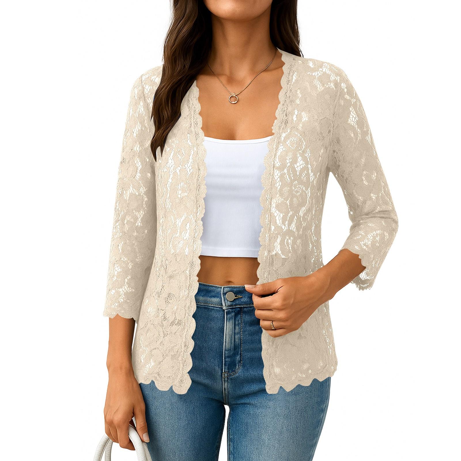 

3/4 Sleeve Shirts For Women Cute Print Graphic Tees Blouses Casual Plus Size Basic Tops Pullover L бежевий