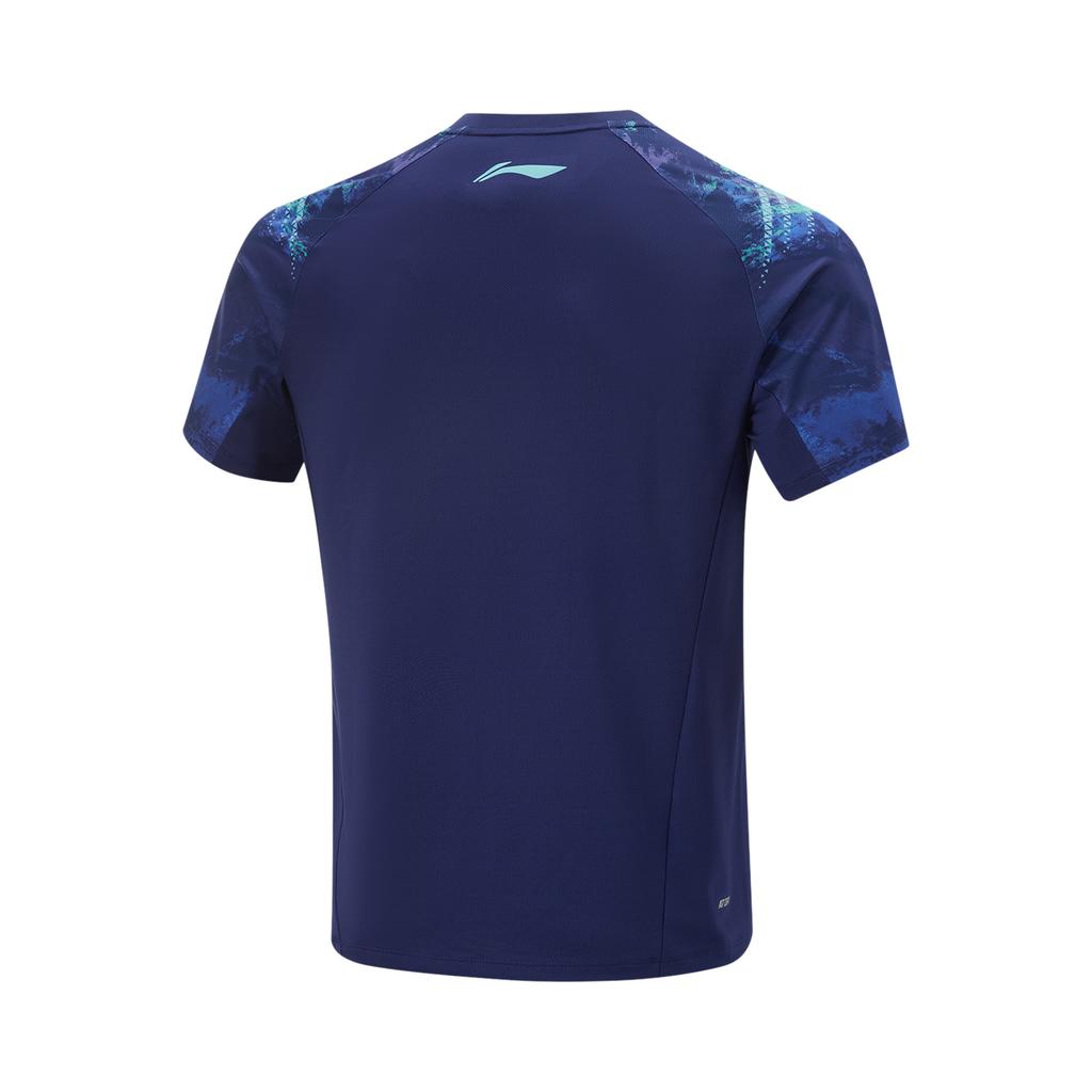 Li Ning Tischtennis Kollektion T-Shirt Unisex Bild Blau AAYV087-1