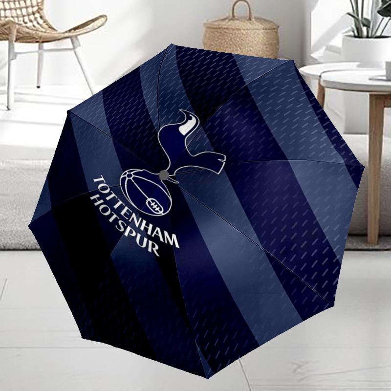 Tottenham Hotspur Theme Automatic Umbrella, Lightweight & Portable, 8 Rib, Perfect for Outdoor Travel, Birthdays, Christmas, Gifts.