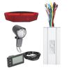 35A Motor Controller Kit with LCD S866 Panel Thumb Throttle Lights SM Connector Electric Bike Conversion Kit for 36V