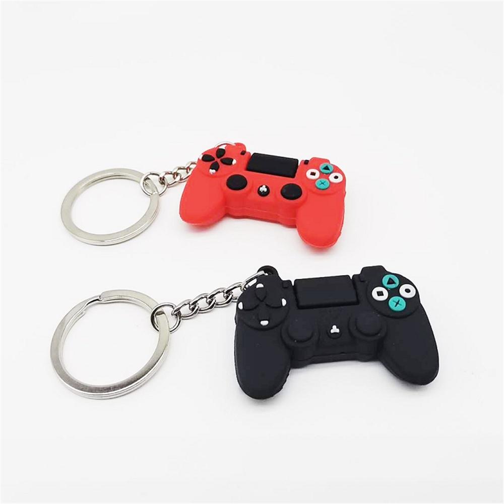 Video Game Handle Keyring for Men Mini Joystick Model Keychain For Men Women Simulation Control Handle Key Ring