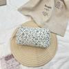 Large Capacity Blue Begonia Cosmetic Bag Travel Toiletry Organizer Makeup Pouch for Women Travel Essentials Storage Bags