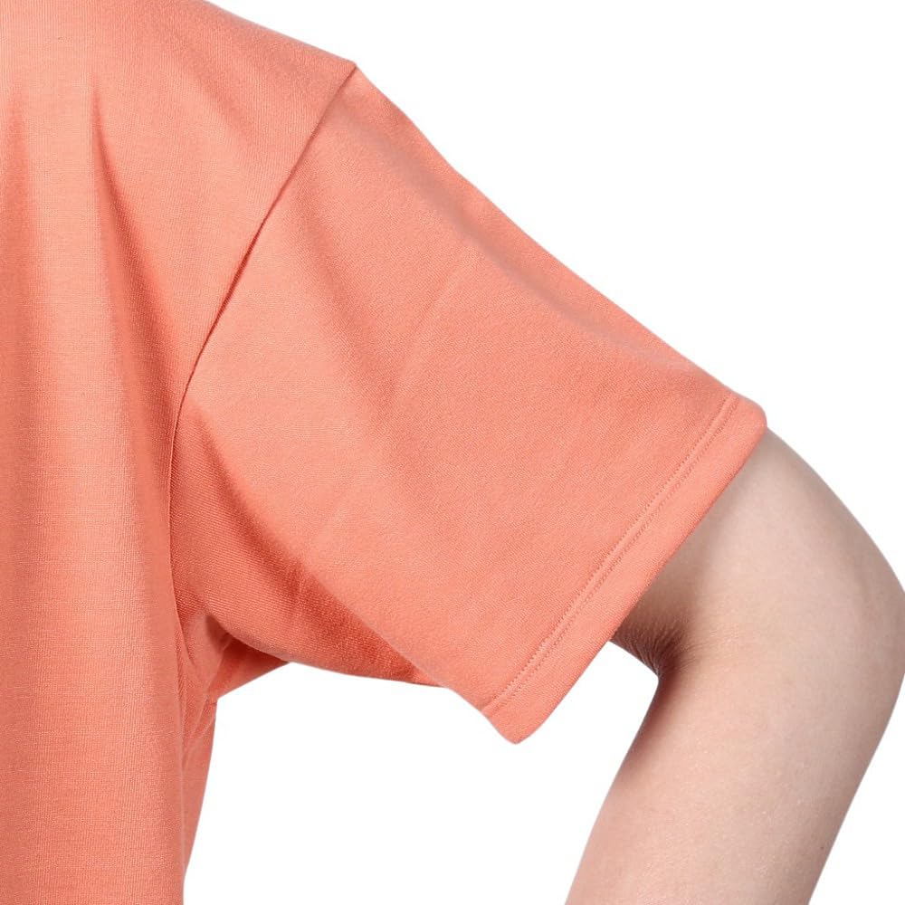 Danskin Asymmetric Big Tee In Orange Coral Women's T-Shirt