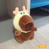 Cute Plush Capybara Keychain Cartoon Animals Toy Stuffed Soft Doll Plush Gift Kid Toys Doll Bag Hanging Ornaments Car Pendant
