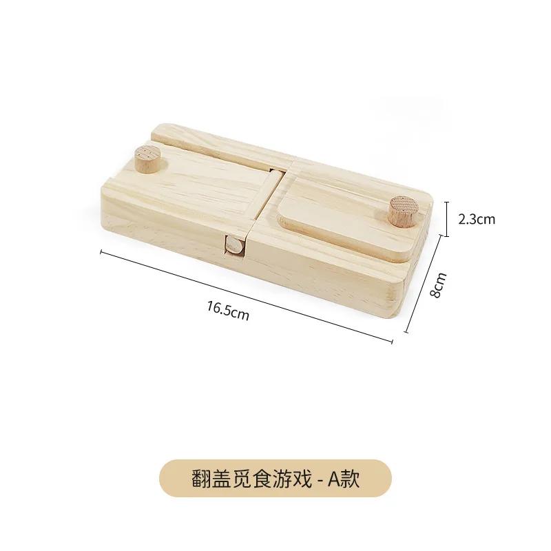 

Деревянная игрушка для обогащения пищи, жевательные игрушки, забавная игра-головоломка, игрушки для кормления кролика, хомяка, шиншиллы, маленького питомца, кролика