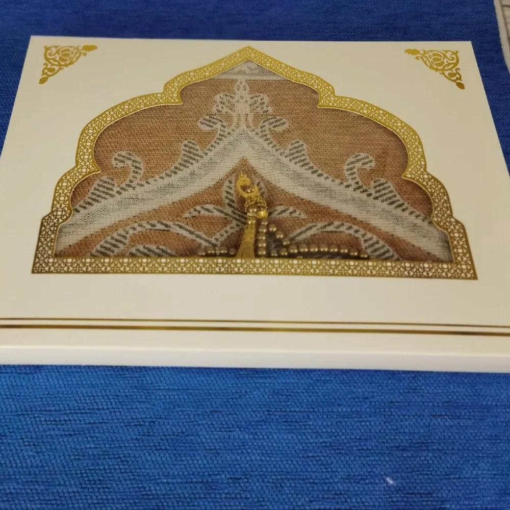 

Printed Floor Mat 70x110cm Muslim Prayer Rug Rectangle Foldable Prayer Mat Set Non-slip Ethnic Style Janamaz Sajadah Travel