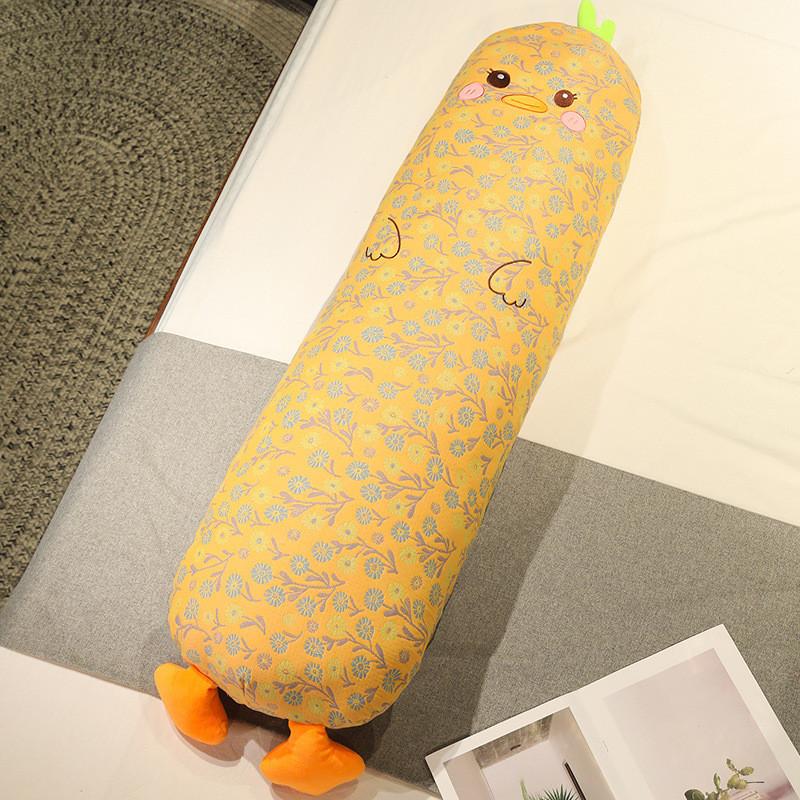 Dinosaur Husky Duck Pig Long Plush Toy Back Cushion Cartoon Stuffed Gift Doll