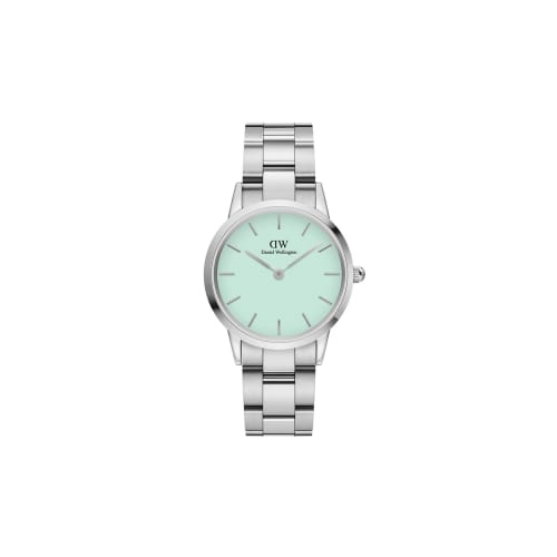 

[Official Limited Edition/2-Year Warranty/Limited Edition] Daniel Wellington DW Women s Iconic Link Pastel Mint 32mm Metal Watch with Mint Green Dial