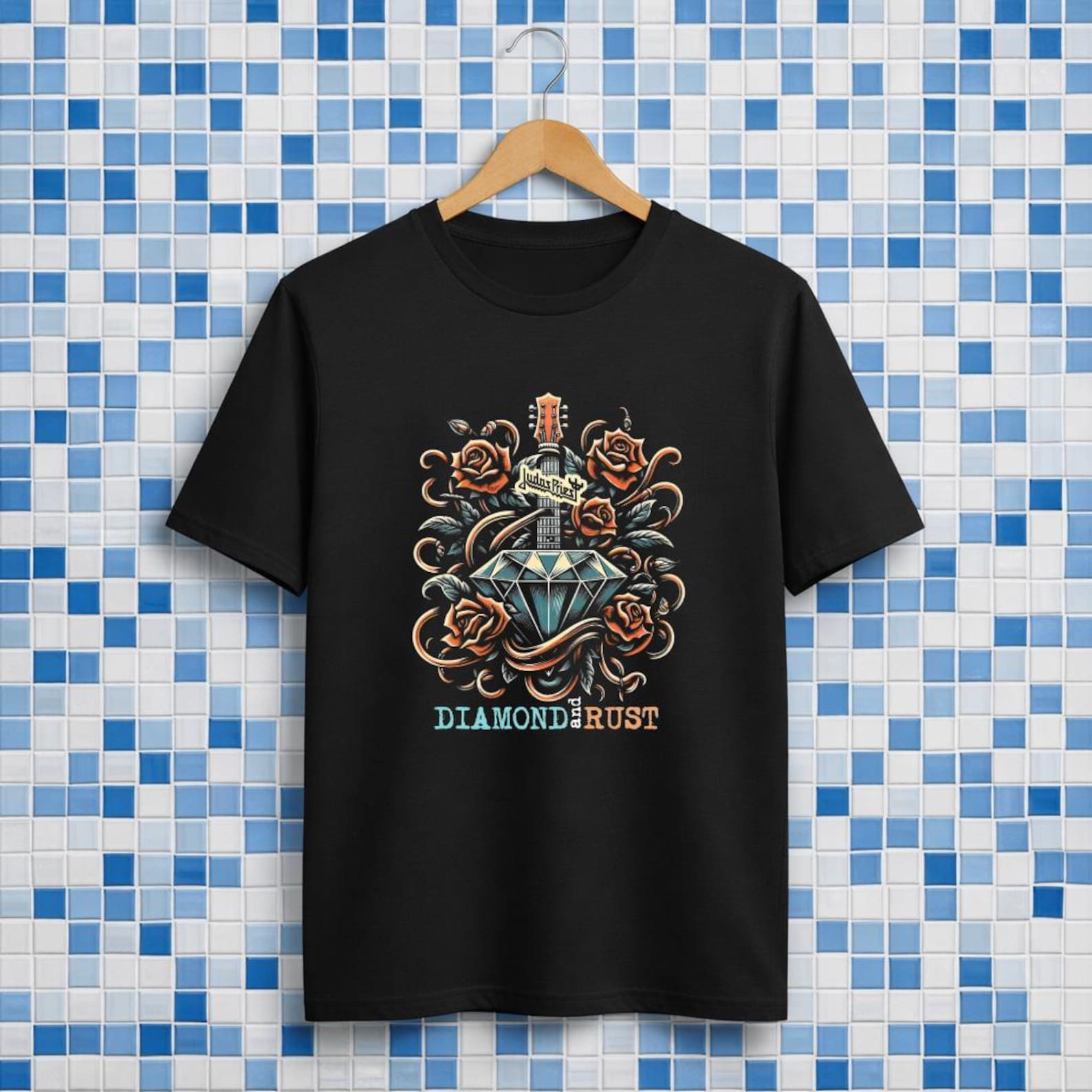 Черная футболка Judas Priest Diamond And Rush Premium Ultra Cotton 4XL