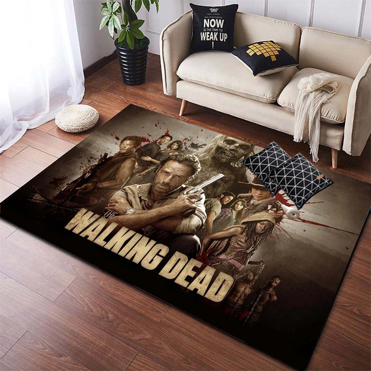 

Ковры «Ходячие мертвецы» Нескользящий коврик для гостиной Детские коврики для спальни Коврик для йоги Большой ковер Декор ковры для спальни