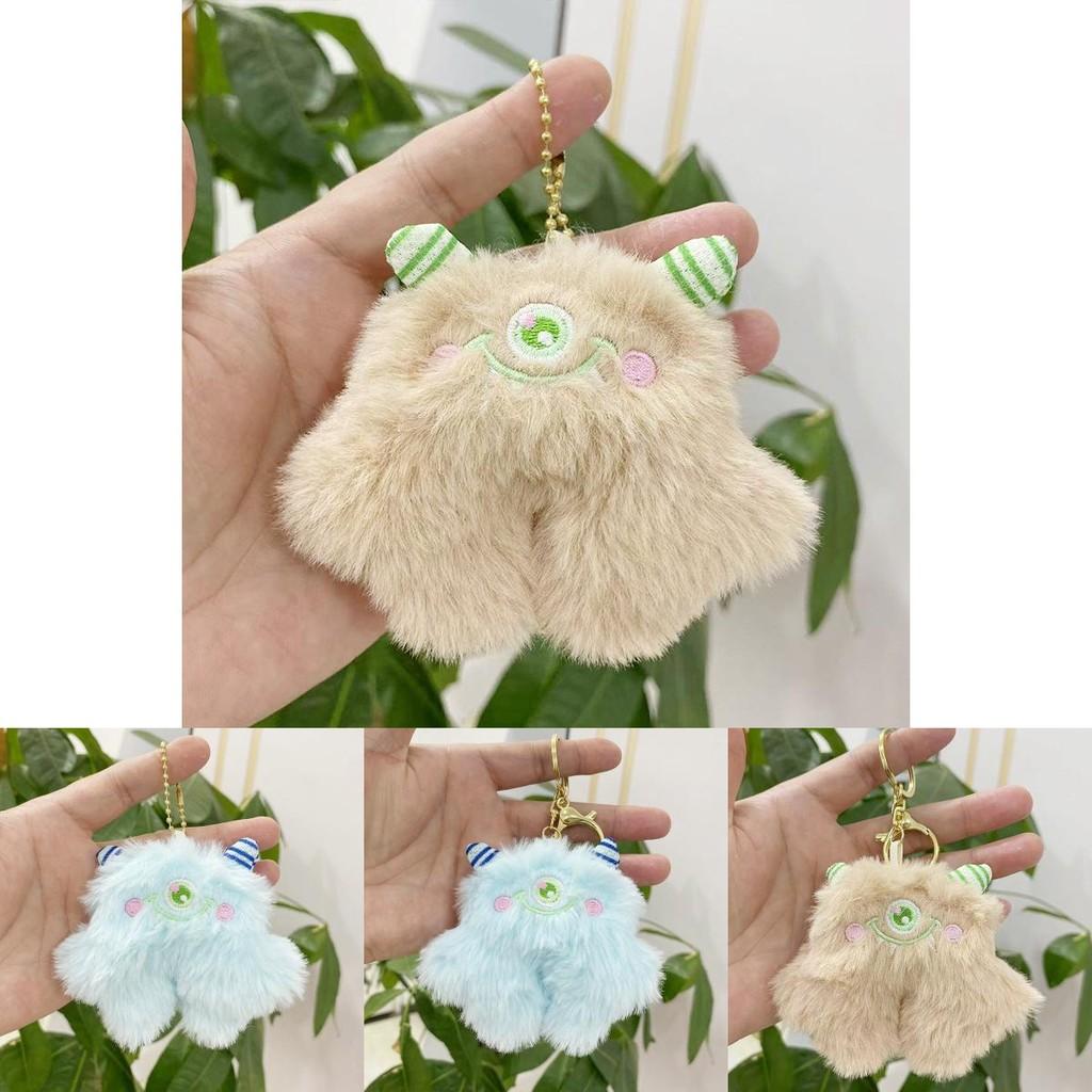 Soft Pp Cotton Filled Monster Keychain Doll Plush Toy In Various Colors For Gifts