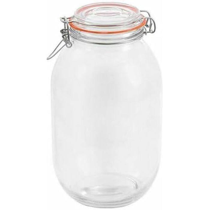 Bocal hermétique en verre 3 L - La Mediterránea - Multicolore - Dimensions 46 x 32 x 28 cm