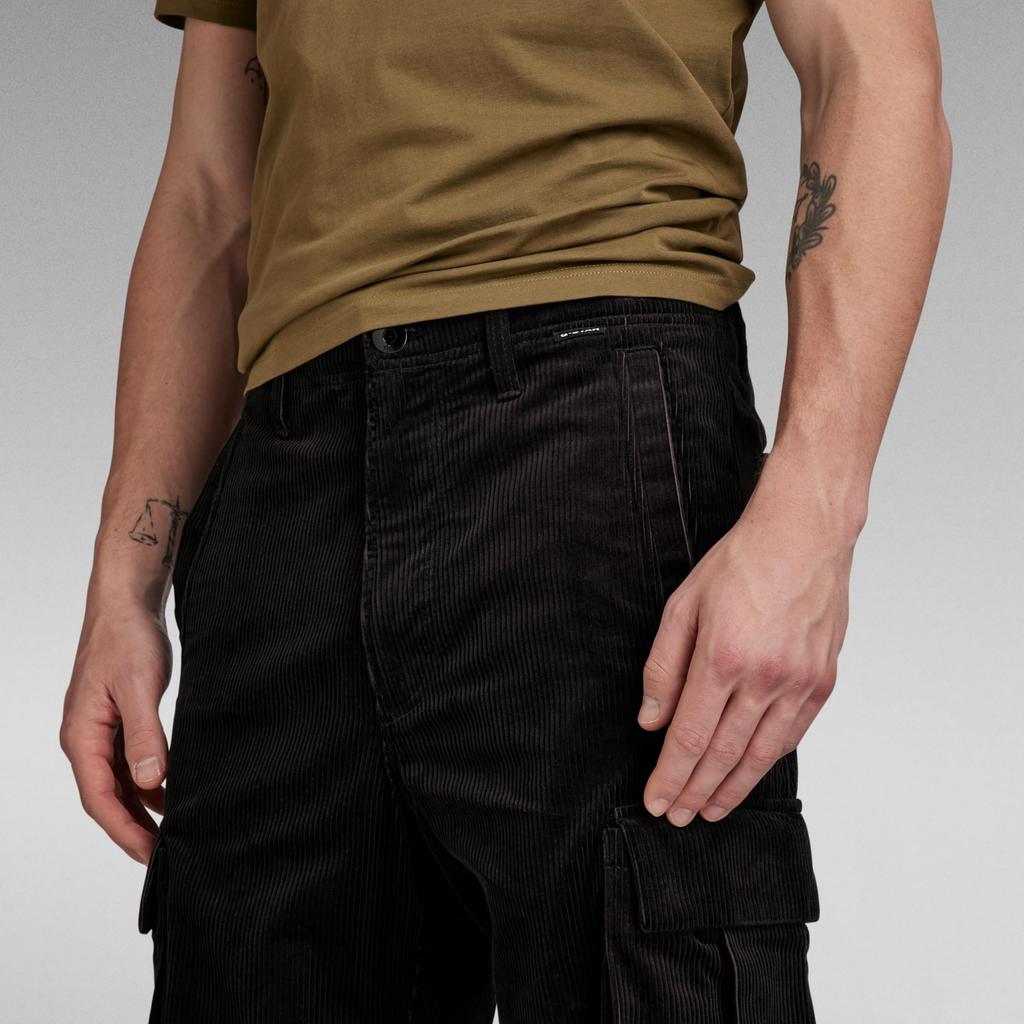 G-Star RAW Cargo Pants Men Straight Fit black Renato Straight Cargo D23634-D405-6484-W33/L30