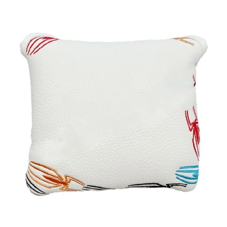 Golf Headcover Magnetic Closure Waterproofs Leather Texture Square Mallet Putters Magnetic Heel Shaft Golf Putter Cover