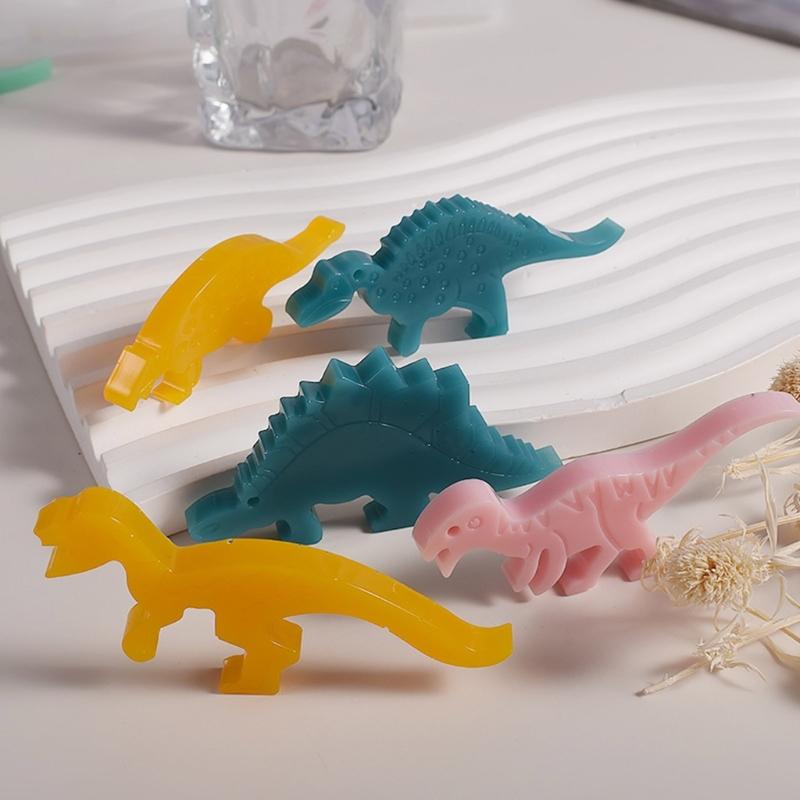 Mini Dinosaur Silicone Mold for DIY Keychain Jewelry Making Super Glossy Epoxy Mould Handmade Resin Keychain Mold