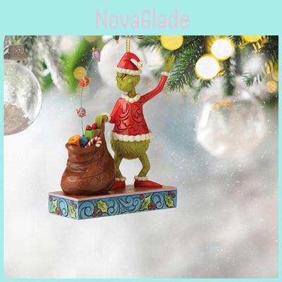 Fun And Colorful Grinch Acrylic Christmas Tree Hanging Ornament For Car Decoration