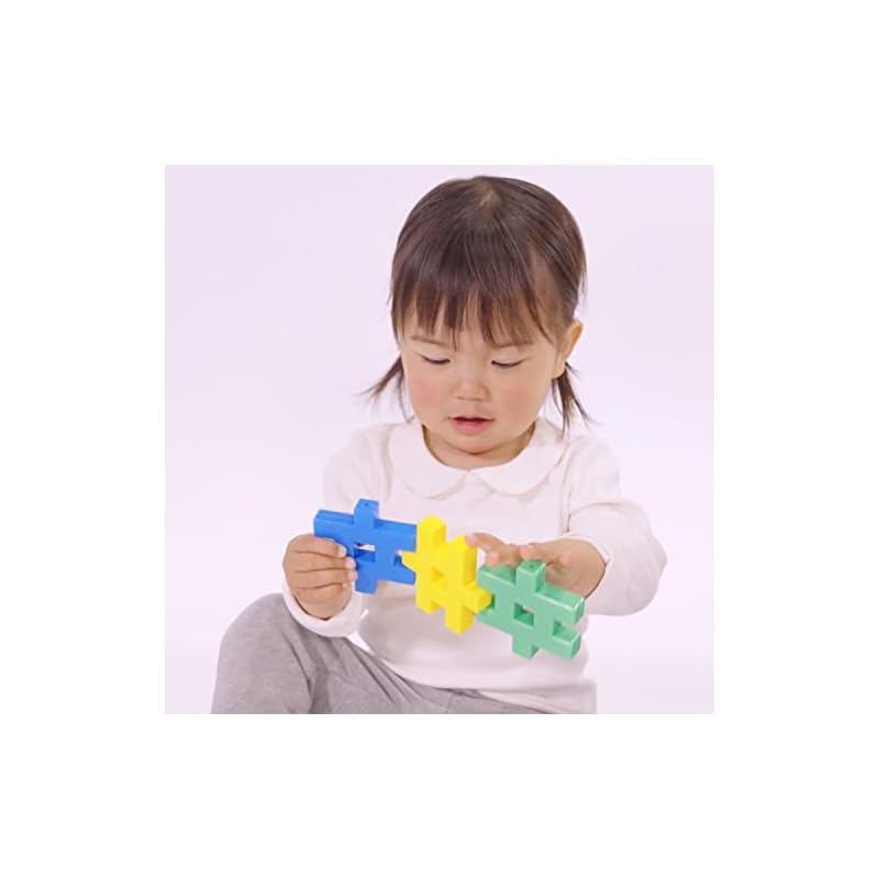 Gakken New Blocks Starter Bag (Ages 1.5 and up) 12 types of blocks, 42 pieces 83716