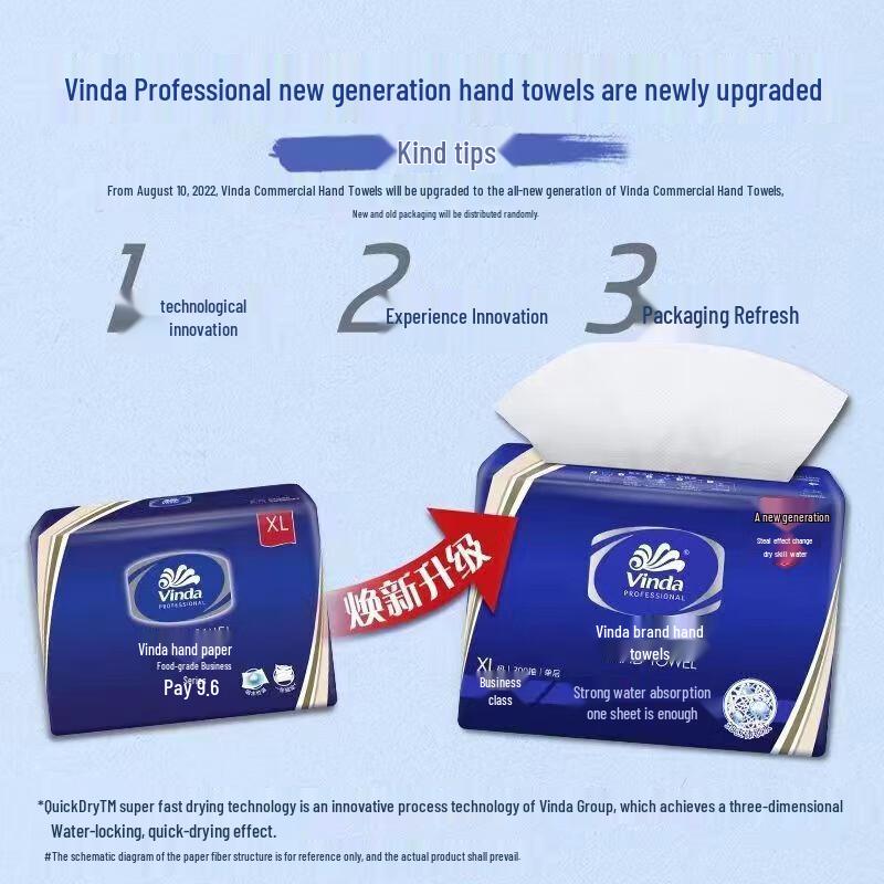 Vinda 1-Ply Unscented Soft Pack Tissues (3 X 200 Sheets)