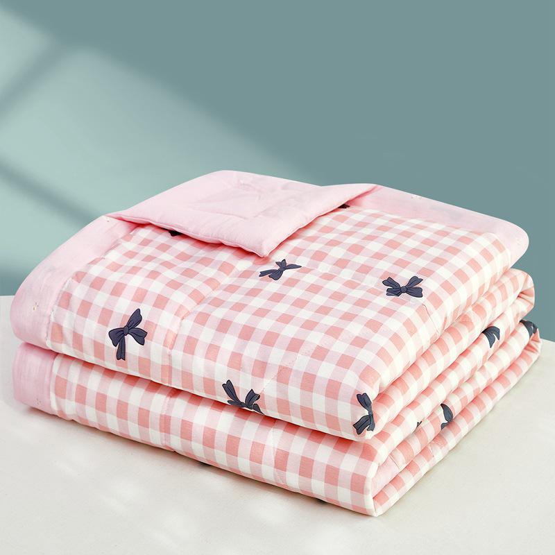 

Summer Cool Cotton Quilt: Lightweight, Printed, for Double or Single Bedding 150x200cm