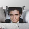 Orlando Bloom Actor Square Pillowcase Polyester Linen Velvet Creative Zip Decor Throw Pillow Case Sofa Seater Cushion Cover 18"