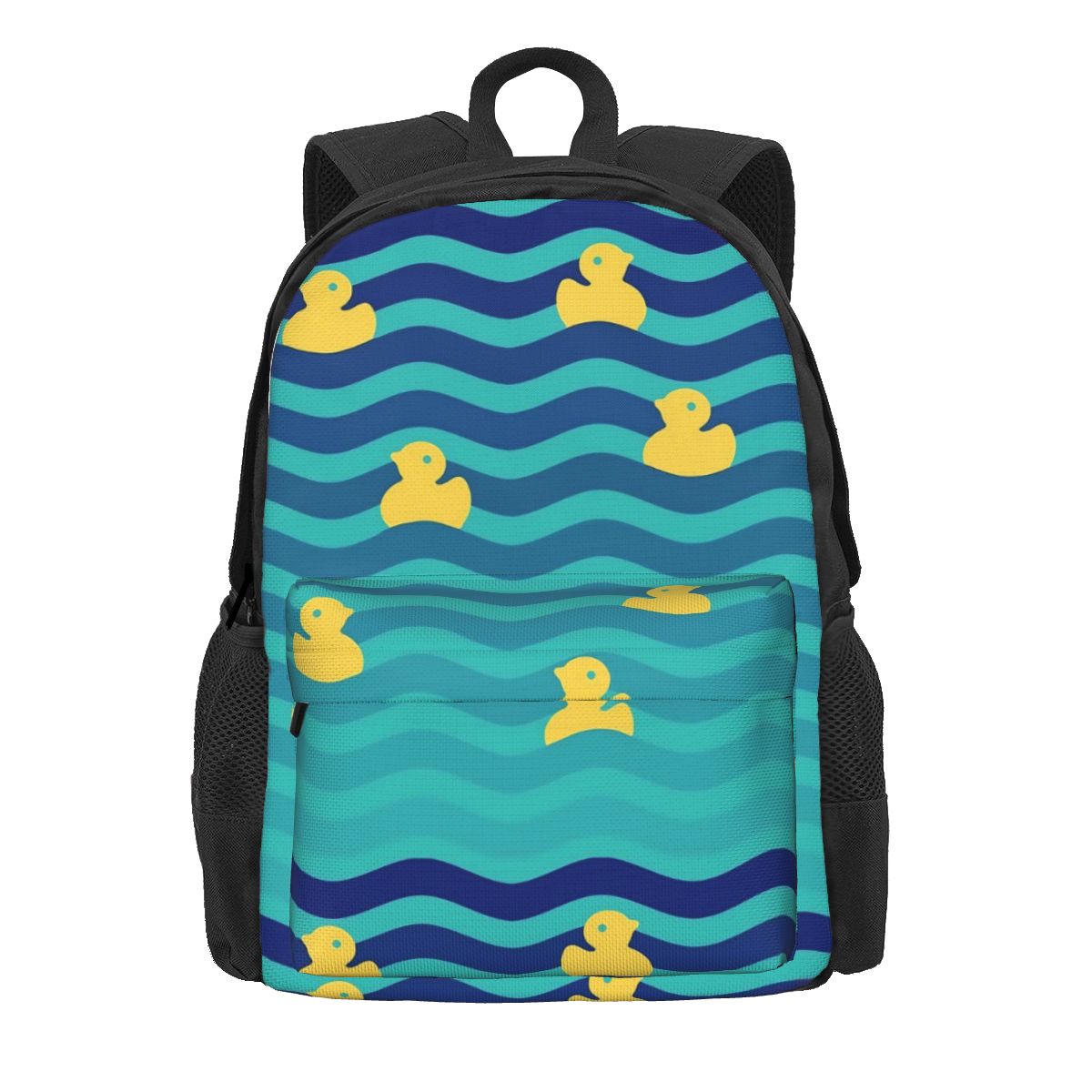 Veel Eenden Rugzak Dierlijke Print Mannen Polyester Reizen Rugzakken Grote Kawaii Middelbare School Tassen Rugzak 36x32x10cm