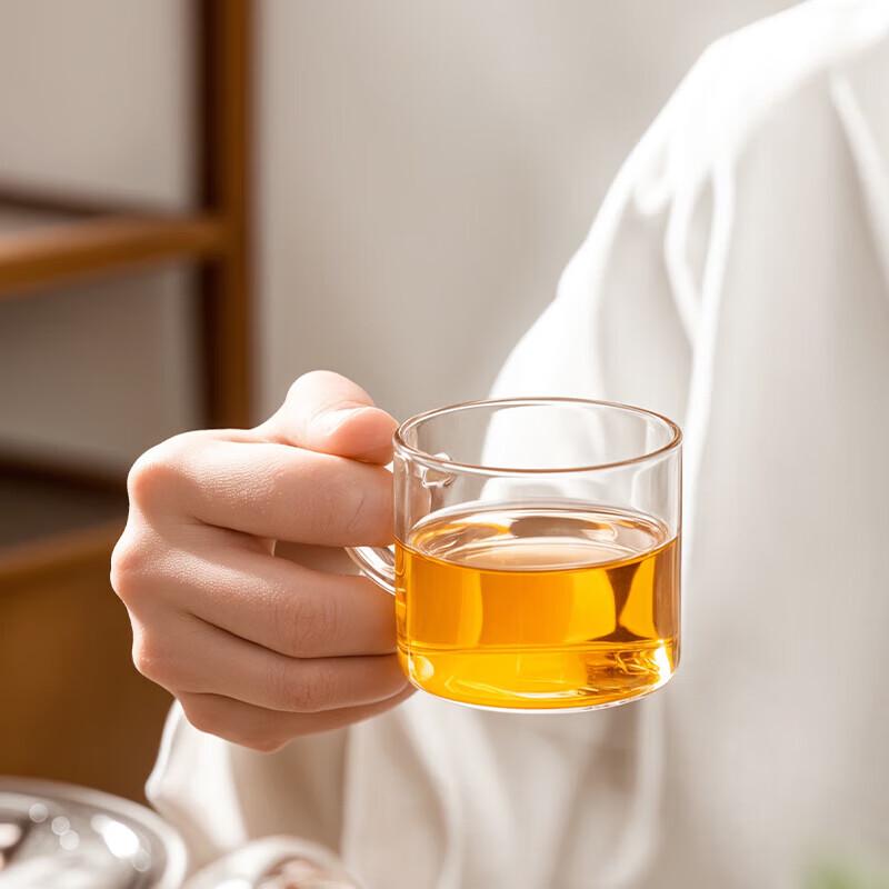 CLITON Heat-Resistant Glass Coffee & Tea Set with 4 Cups