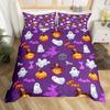 Halloween Duvet Cover Set Pillowcase Ghost Horror Bedding Set,Soft Comfortable Duvet Cover For Bedroom Decoration