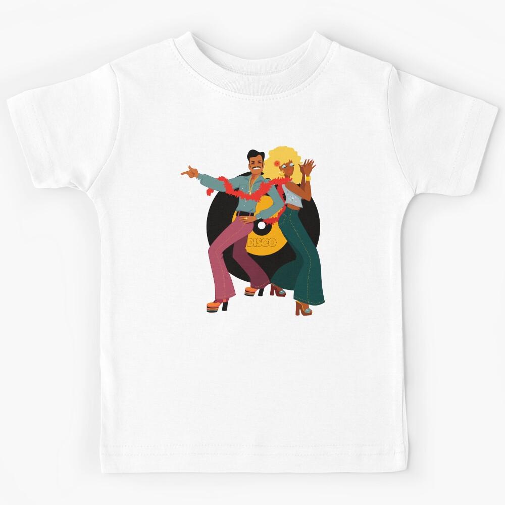 Retro Disco Dancers Kids T-Shirt 130