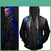 Und vielseitiger Descendants 3 Hades Hoodie Cosplay Kostüm für Herbst-Outdoor-Aktivitäten**