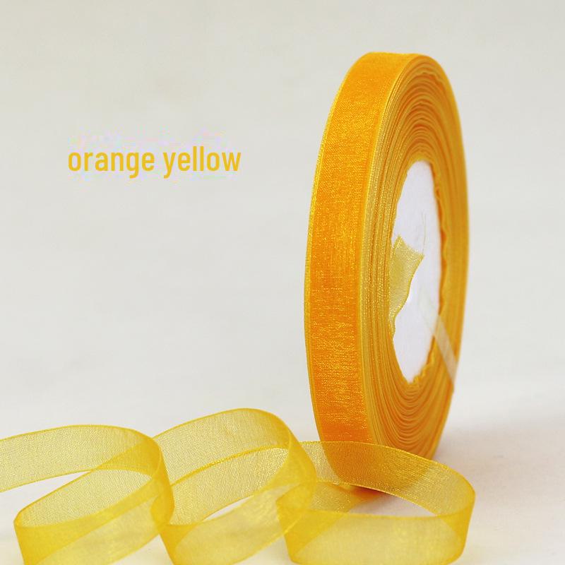 Snow Yarn Ribbon – 1.2cm Decorative Bow for Gift Boxes, Festivals & DIY, 45m