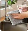 50/1Pcs Microfiber Bamboo Charcoal Cleaning Towel Super Absorbent Non-Stick Oil Soft Dish Wipe Kitchen Towel Cleaning Cloth Rags