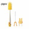 Kitchen Sink Accessory 5 in 1 Silicone Cup Brush with Long Handle, Multifunctional Deep Cleaning Set Brush, Non-slip Reusable Cleaner for Baby Bottles