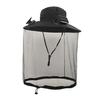 Solar Fan Cap Wide Brim Built-in Dual Solar Fans USB Charging Cooling Fishing Hat Breathable Mesh Cover Sun Protection