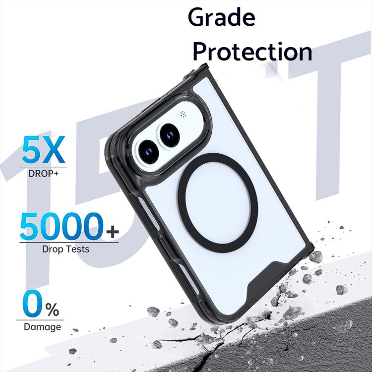 Crystal Clear Acrylic Magnetic Phone Case For iPhone Duo, Hard Transparent Magsafe Wireless Charging Cover