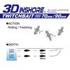 Saltwater 3D Inshore Twitch Bait 70mm HMT YO-ZURI (SS) Weight 8.5g R1207-HMT-Mullet