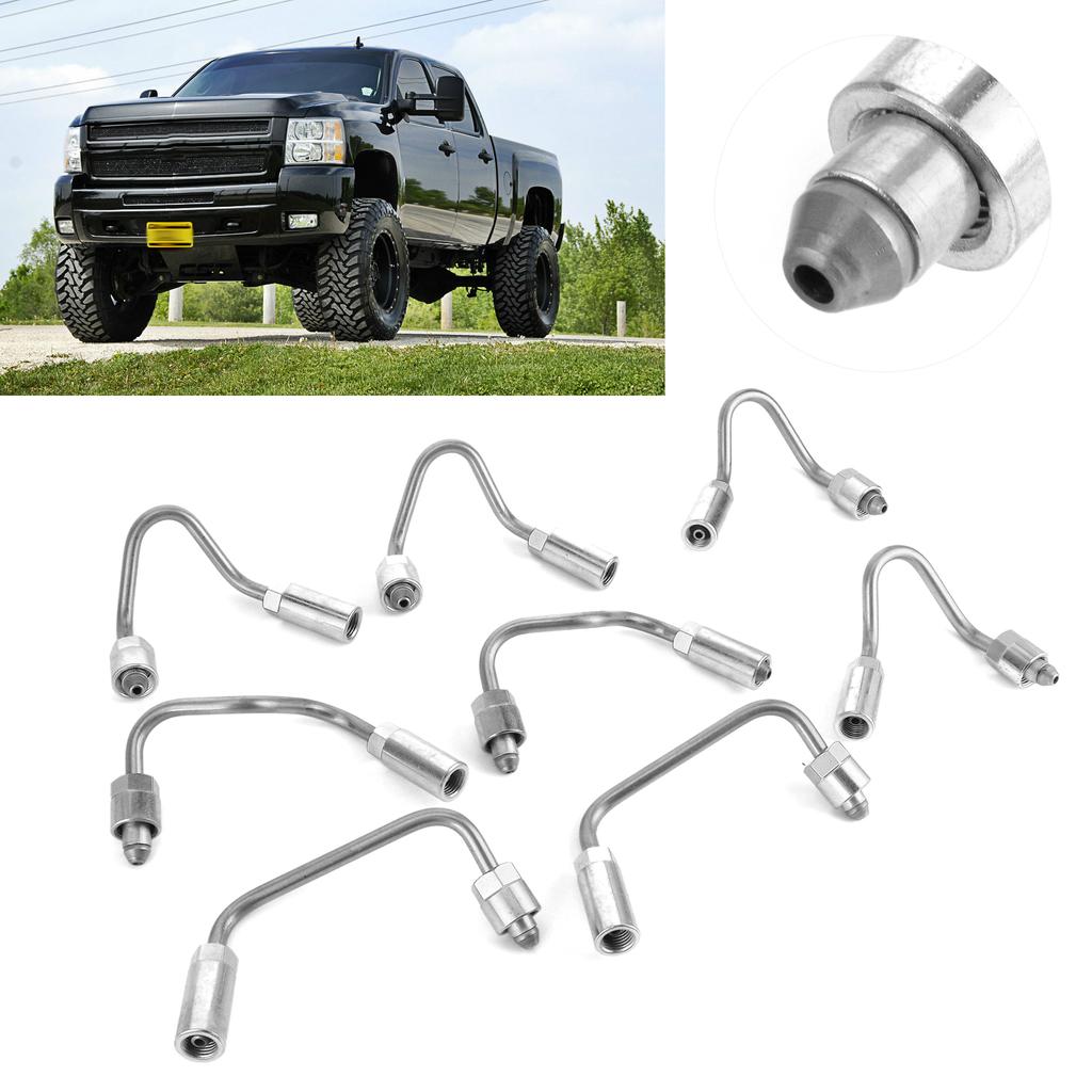 8pcs Fuel Injector Line Cylinders 1 8 98006523 Fit for Chevy GMC 2007.5 2010 6.6 LMM Duramax
