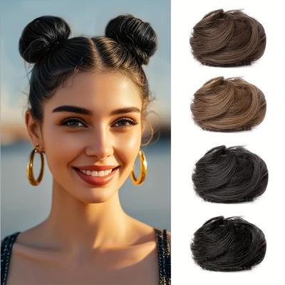 Syntetické prodlužování vlasů s drdolovým drdolem Clip pro ženy Messy Updo Claw In Hairdress Accessories