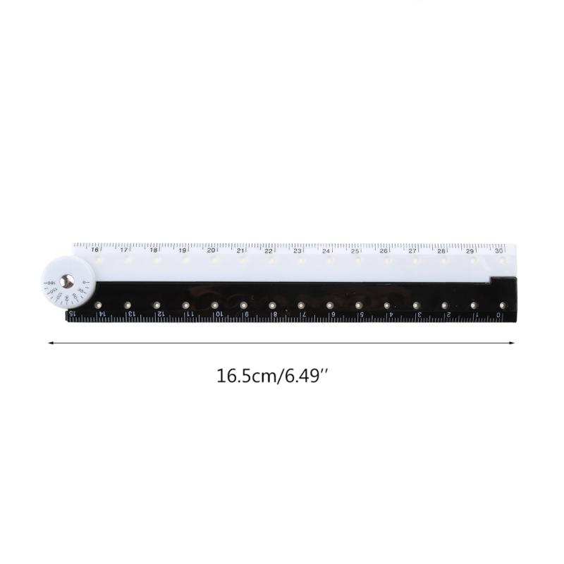 Plastic Folding Ruler 30cm Soft Plastic Drawing Ruler Straight Ruler for Student School Office Multifunction