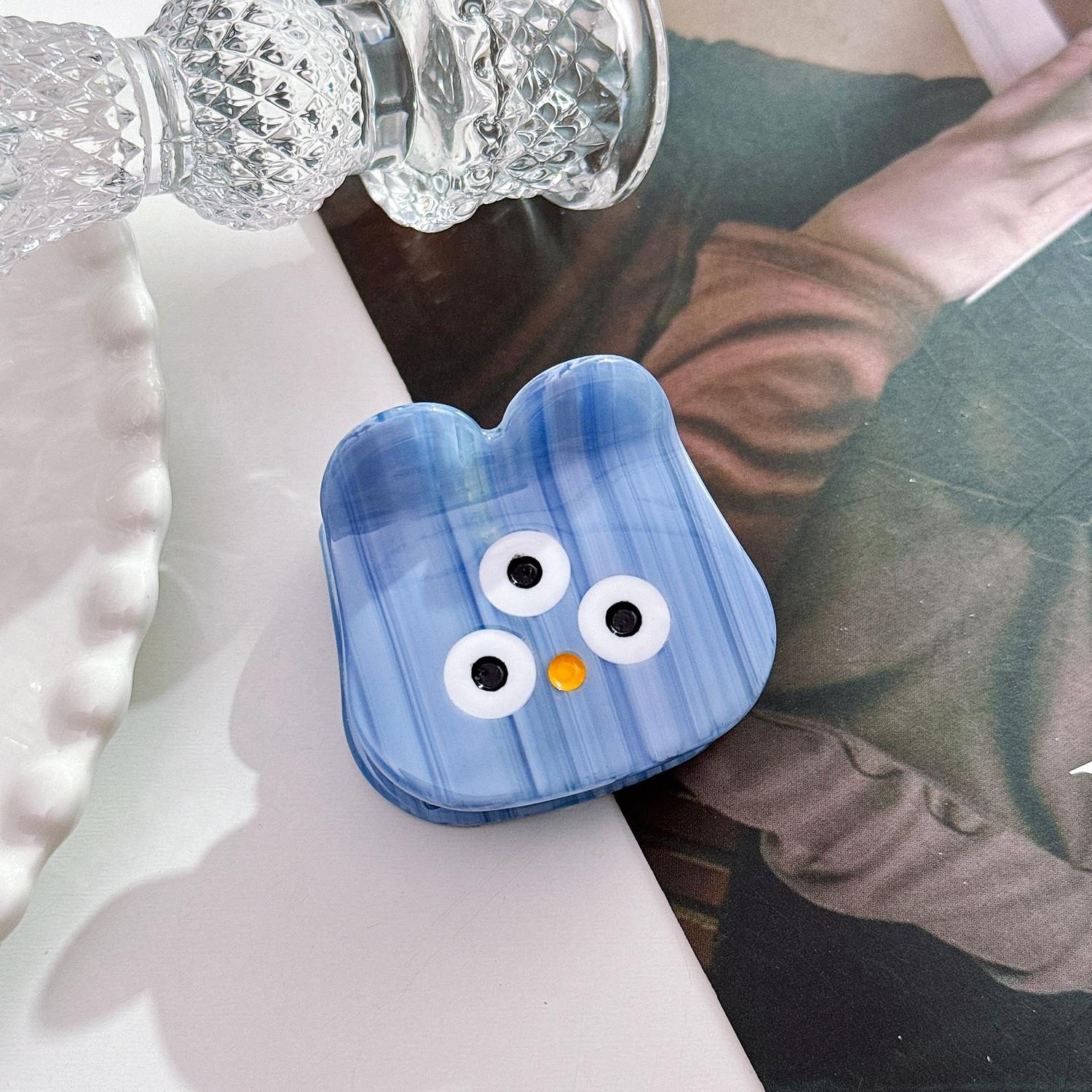 

Причудливые, милые и миниатюрные аксессуары для волос с забавными формами монстров для девочек Blue Purple 4.5cm