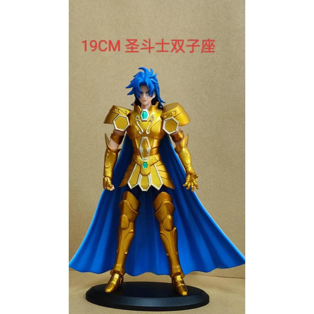 19CM Anime Saint Seiya Gold Saint Figure Aries Pisces Capricorn Aquarius Stand Animation Model Toys Gifts Collection Decoration