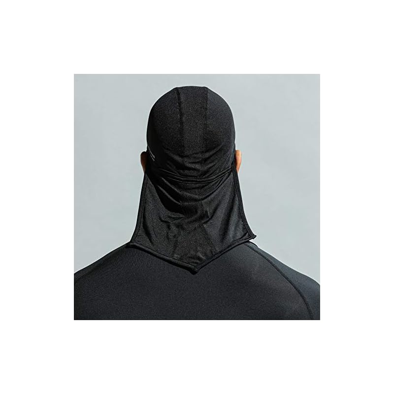 Otafuku Glove Summer Head Cap with Cover [Sweat-wicking, Quick-drying, Cooling, Deodorizing, Stretch, UV Protection, Men's] JW-613 Black, Free Size