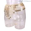 1 Pc Triangle Belly Dance Waist Chain, Sequined Tassel Waist Ornament, Oriental Dance Metal Waist Chain