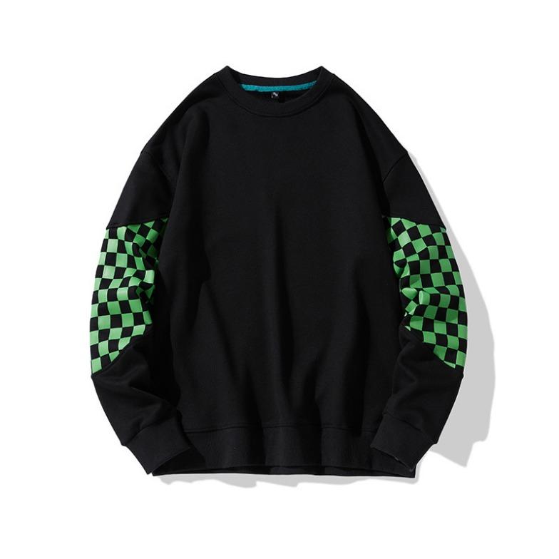 Herren Sweatshirt Frühling und Herbst Lässig Rundhals Pullover Herren Off-Shoulder Sweatshirt Geeignet für Sekundärentwicklung 320g